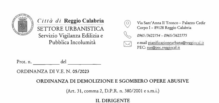 Reggio Il Comune Vuole Demolire Le Opere Abusive Della Famiglia