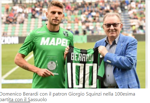 Berardi, L’ultima Bandiera: Il Sogno Di Giorgio Squinzi è Stato ...